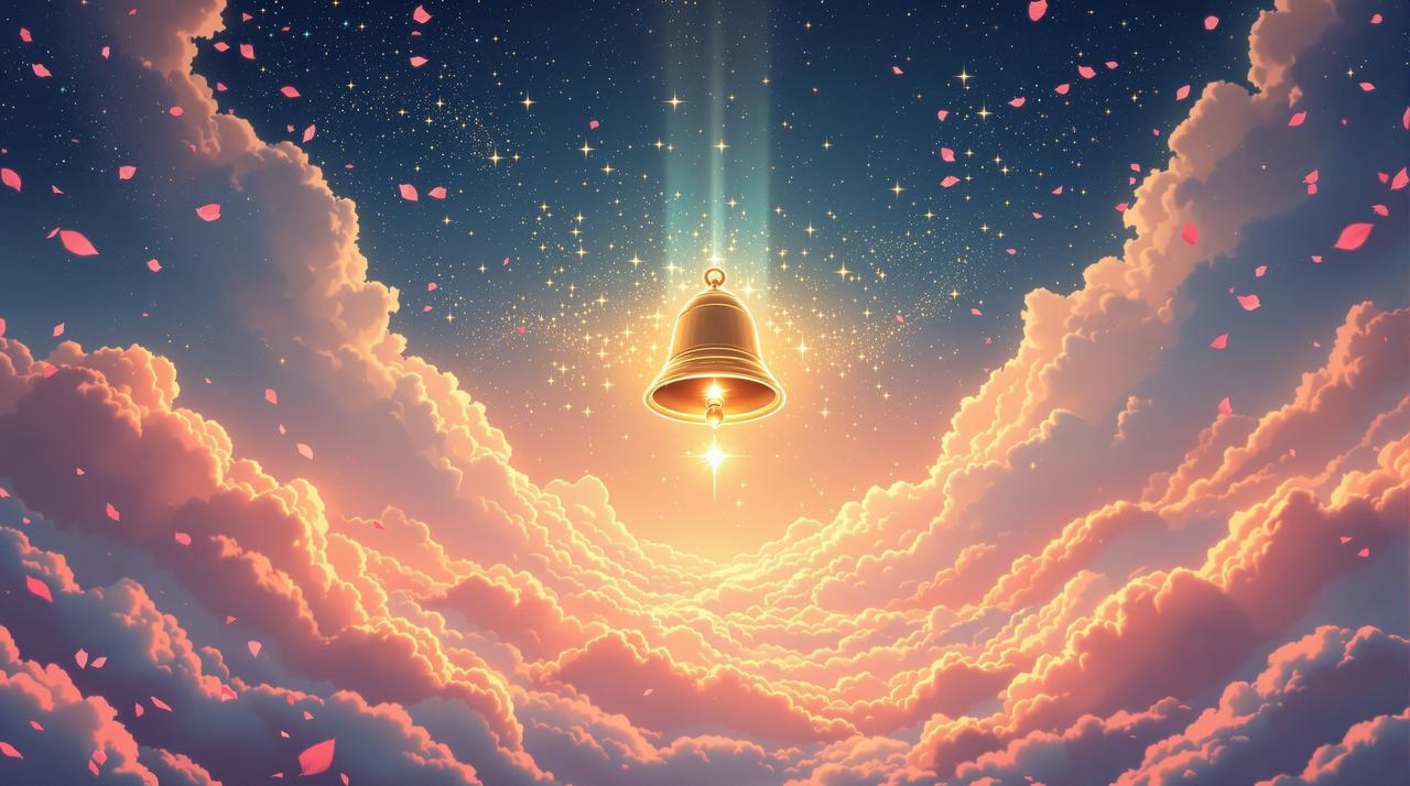 漫剧短剧品牌形象 - 金色铃铛在星光中闪耀